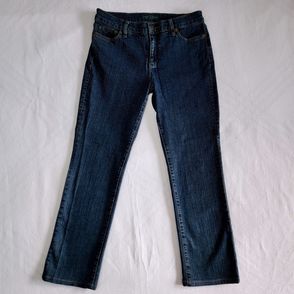 RLR Ralph Lauren Classic Straight Blue Jeans Women 6P Y2K Preppy Casual Western